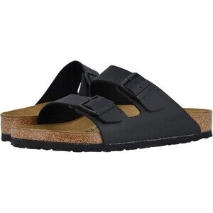 Birkenstock Women's Arizona‎ Leather Sandals Black NEW